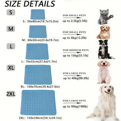Arctic Breeze Cooling Pet Mat – Breathable Washable Summer Bed for Dogs & Cats