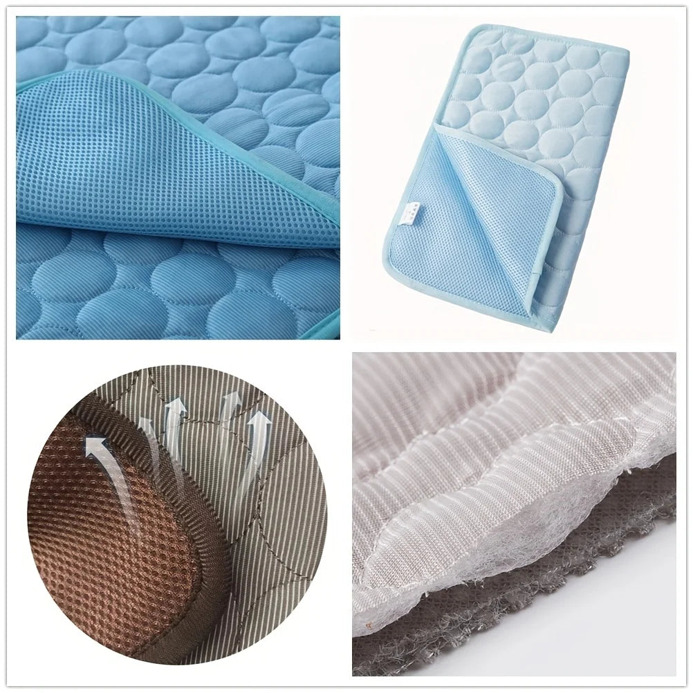 Arctic Breeze Cooling Pet Mat – Breathable Washable Summer Bed for Dogs & Cats