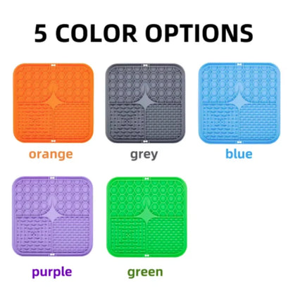 Premium Silicone Lick Mat – Calming Enrichment Pad for Dogs & Cats