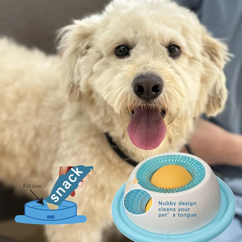 Interactive Lick Bowl – Anxiety-Relief Slow Feeder for Dogs & Cats