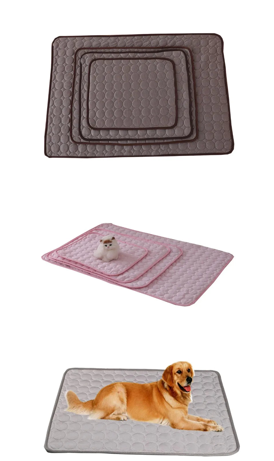 Arctic Breeze Cooling Pet Mat – Breathable Washable Summer Bed for Dogs & Cats