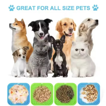 Premium Silicone Lick Mat – Calming Enrichment Pad for Dogs & Cats