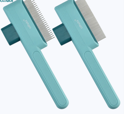 Self-Cleaning Pet Grooming Brush – One-Click Deshedding Comb for Dogs & Cats